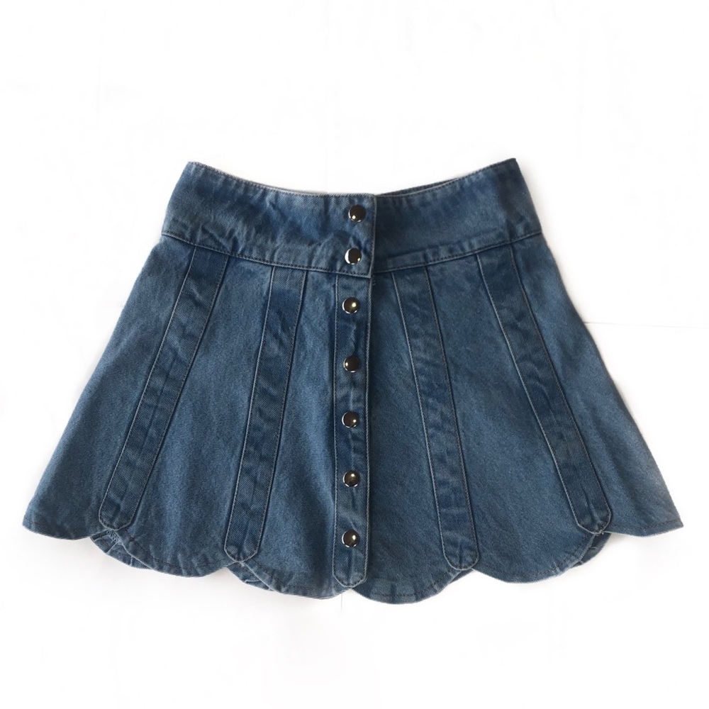 Vintage wrap super high waisted denim skirt 🦂